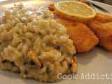 Receita Risotto de amêijoa e mexilhão com filetes de peixe gato