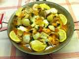 Receita Cataplana de pescada, camarão e ameijoa