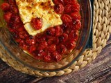 Receita Macarrão com queijo feta assado - baked feta pasta